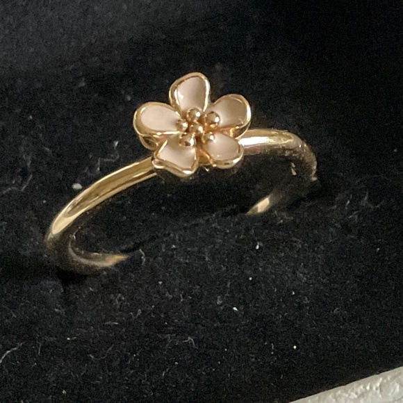 Pandora cherry blossom 14k solid gold ring - Picture 3 of 8